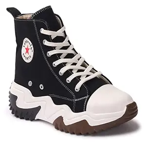 Longwalk Women Zig Zag Style Canvas Boot for Girl's