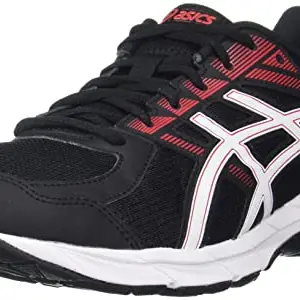 ASICS Mens JOLT 1 - Black/Classic Red Running Shoes, UK - 7