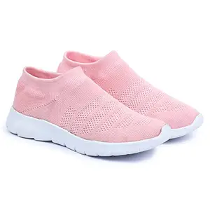 Earth Step Women's Pink Textile Slip-On Lightweight Running Walking Shoes