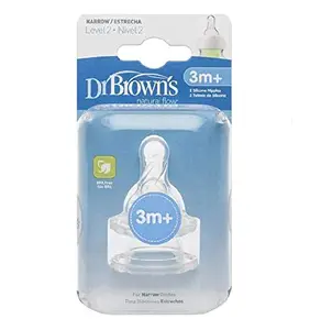 Dr. Brown's Natural Flow Level 2 Standard Neck Nipple (Pack of 1)
