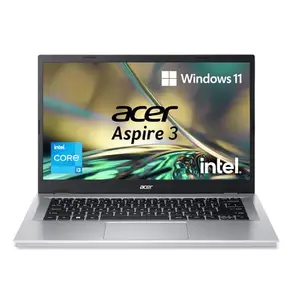 Acer Aspire 3 14 Intel Core i3 N305 8-core Processor (8 GB/ 512 GB SSD/Windows 11 Home/MS Office) Pure Silver, A314-36M, 35.56 cm (14") Full HD Display Laptop price in India.