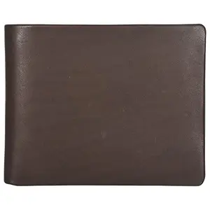 Leatherman Fashion LMN Genuine Leather Men and Women Dark Brown Wallet 578_79