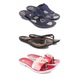 Women's Comfortable Sandal,Casual Lightweight Sandal for Everyday Wear | TBS-(3-COMBO)-1973-O19-1964-8