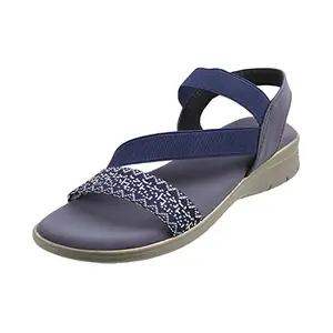 Metro Womens Synthetic Blue Sandals (Size (6 UK (39 EU))