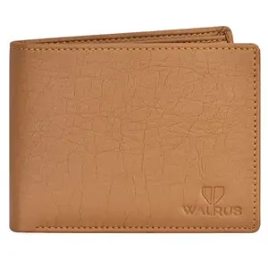 Walrus Beige Color Ecofriendly Vegan Leather Bi-Fold Men Wallet