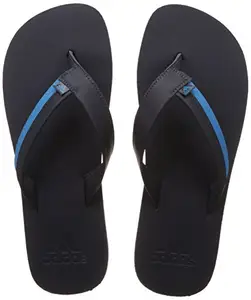 Adidas Men's Brizo 3.0 Black Blue Flip Flops and Sandals-8 Kids UK (S50385)