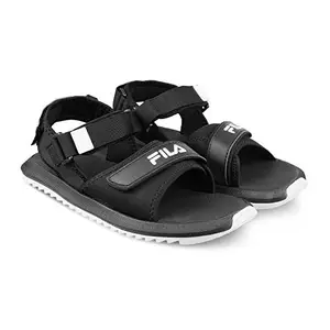 Fila mens DELONZO BLK/WHT Outdoor Sandals 9 UK - (11008196)