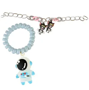 brown leaf Pack Of 2 Trending Design Kids Rakhi Bracelets With Roli Chawal Pack For Little Brother Sister Rakhi Favor (Design 5)