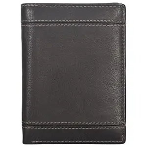 Leatherman Fashion LMN Genuine Leather Men Dark Black Wallet 501_52