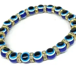 Beautiful hanging girl bracelet crystal beats Pack Of 1 Blue Bracelet013