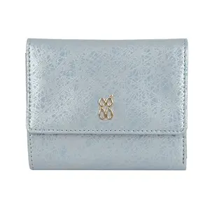 Baggit Womens Lzxe Tacob 3T5 3 Fold Wallet- Blue