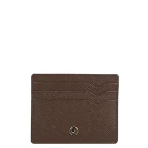 Da Milano Leather Card Case with Multicard Slot - Brown (10062B)