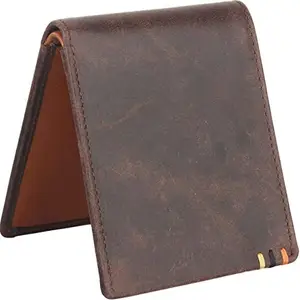Pick Your Fashion Men Brown Genuine Leather Wallet