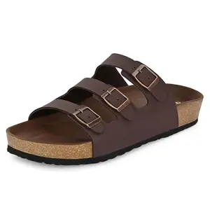 Centrino Men’s Berkin-Style Slip-On Sandals | Open Toe Design | Soft PU Footbed | Lightweight & Comfortable | Arch Support | On-Grip Sole | Casual Outdoor Wear (9208)