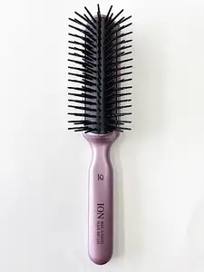 IKEMOTO JAPAN Cushion Base Hair Brush, A RELAXING HAIR BRUSH (IR-960 MP),ION rirakusinguburasi L IR – 960 Total length about 20 cm safety pink