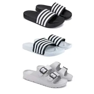 DRACKFOOT Men's Sandals | Lightweight Wear| Stylish & Easy to Wear For Men'S GRT-San-(3-COMBO)-3024-3026-3114-9