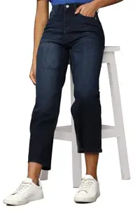 Allen Solly Women's Regular Jeans (AHDNCRGFW66875_Navy