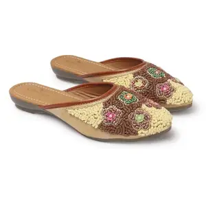 CHINRAAG Women Ethnic - Embellished Mojaris Flats CR-360