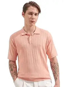 Highlander Men's Polo Tshirt | Flat Knit | Regular Fit | Polo T-Shirt for Man