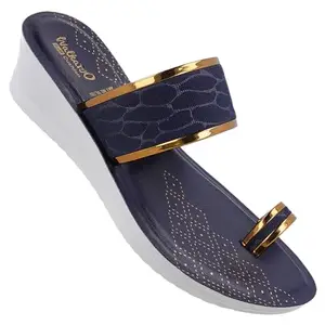 WALKAROO WL7564 Womens Fashion Sandals for Casual Wear - Blue