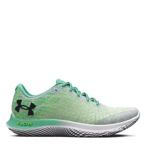 Under Armour UA Flow Velociti Wind 2 Men's Running Shoes, White/Green Breeze/Black, 11