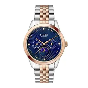 TIMEX Moon Phase Multifunction Analog Blue Dial Women's Watch