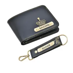 NAVYA ROYAL ART Leather Men's Wallet and Keychain Combo Pack for Gift/Combo Set - Black 2