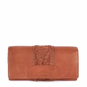 KOMPANERO Genuine Leather Women's Wallet (C-12961-COGNAC)
