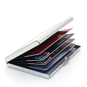 Stealodeal Rangoli Silver Metal Card Holder (Silver, One Size)