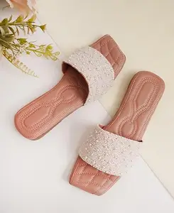 SilverArrow Women's Aurco Flats Sandals (06shft0923_Pink_7 UK)