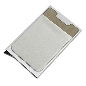 Stealodeal Silver Aluminium Card Holder for Men & Women (50 SL Jakcet)