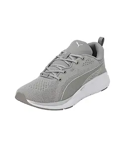 Puma Unisex-Adult Softride Pro Echo Concrete Gray-White Running Shoe - 3 UK (37880105)