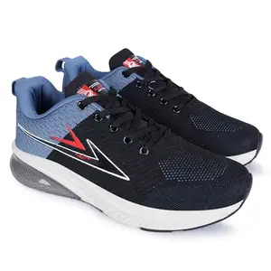 Lancer Mens RAMBO-180BLK-RED Black Running Shoe, 10