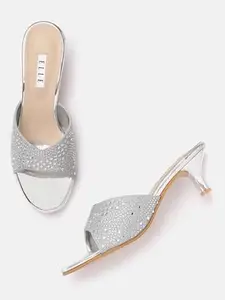 Elle Women Sandal, Silver, UK-6