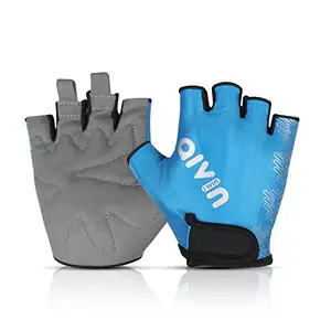 AIVIN Men Trend Gym Gloves Set Design for Gym Workouts, Weight Lifting, Exercise, Pull-Up, Crossfit, Cycling, Fitness, and Training with Good Grip and Soft Padding Size - Small (Blue)