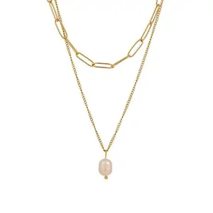 MYKI Lovely Anti Tarnish Stainless Steel Necklace For Women & Girls