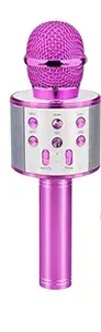 KHANSAHEB WS-858 Toy MIc for Girls Gifts,Karaoke Microphone for Kid Toys Age 4-12, Diwali/Birthday/Kids Gifts for 5 6 7 8 9 10 Year Old Teens Girl Boys (Color depens on Stock) (Pink)