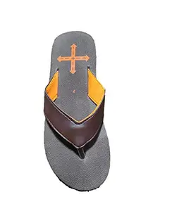 WAY4YOU Flip Flop Slippers for Mens Code 03 Brown