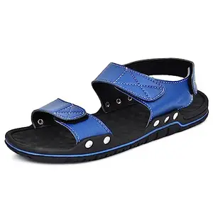 Eroze Blue Synthetic Velco fully open Sandals For Men - 09 UK