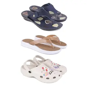 Women's Comfortable Sandal,Casual Lightweight Sandal for Everyday Wear | BTS-(3-COMBO)-1973-1860-O10-8-EURO-39