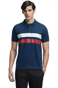 Dennis Lingo Men's Teal Cotton Polo Neck Regular Fit Half Sleeve Tshirt (XXL)