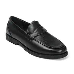 Zoom Shoes Men's Genuine Leather Formal Shoes for Office/Casual Wear Dress Shoes Shoes for Men AS3247 Black