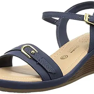 Bata Comfit BATA Women's Fancy Sandal Blue 3 Kids UK (6619053)