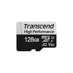 Transcend USD330S 128GB UHS-I U3 A2 V30 Class 10 Micro SD Memory Card up to 100/85 MB/s microSDXC I