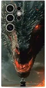 Dragon Design Phone Back Skin Cover for Samsung S24 Ultra, Fantasy Gaming Theme