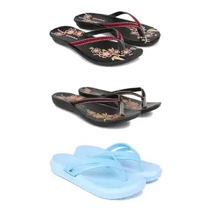 Women's Comfortable Sandal,Casual Lightweight Sandal for Everyday Wear for women'sREP-(COMBO-3)-O18-O19-1976-8-EURO-39