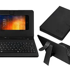 ACM Keyboard Case Compatible with Smartron T.Phone P Mobile Flip Cover Stand Direct Plug & Play Device for Study & Gaming Black