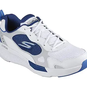 Skechers GO Run Elevate™ - Nandayus Lace Up Shoes for Men - Air-Cooled GOGA Mat Responsive Ultra GO® Cushioning Synthetic & Mesh Upper Running Shoes White