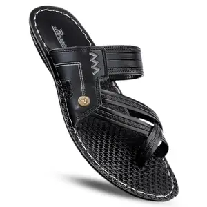 PARAGON Vertex 6234EG Trendy Casual Light Wight Comfortable Chappal/Slippers/Sandals for Men │ Outdoor Use (Size 6-26.5cm, 7-27cm, 8-28cm, 9-29cm, 10-29.6cm) (BLACK, 8)