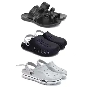 DRACKFOOT Men's Sandals | Lightweight Wear| Stylish & Easy to Wear For Men's GR-SAN-(3-COMBO)-3152-3149-3067-10